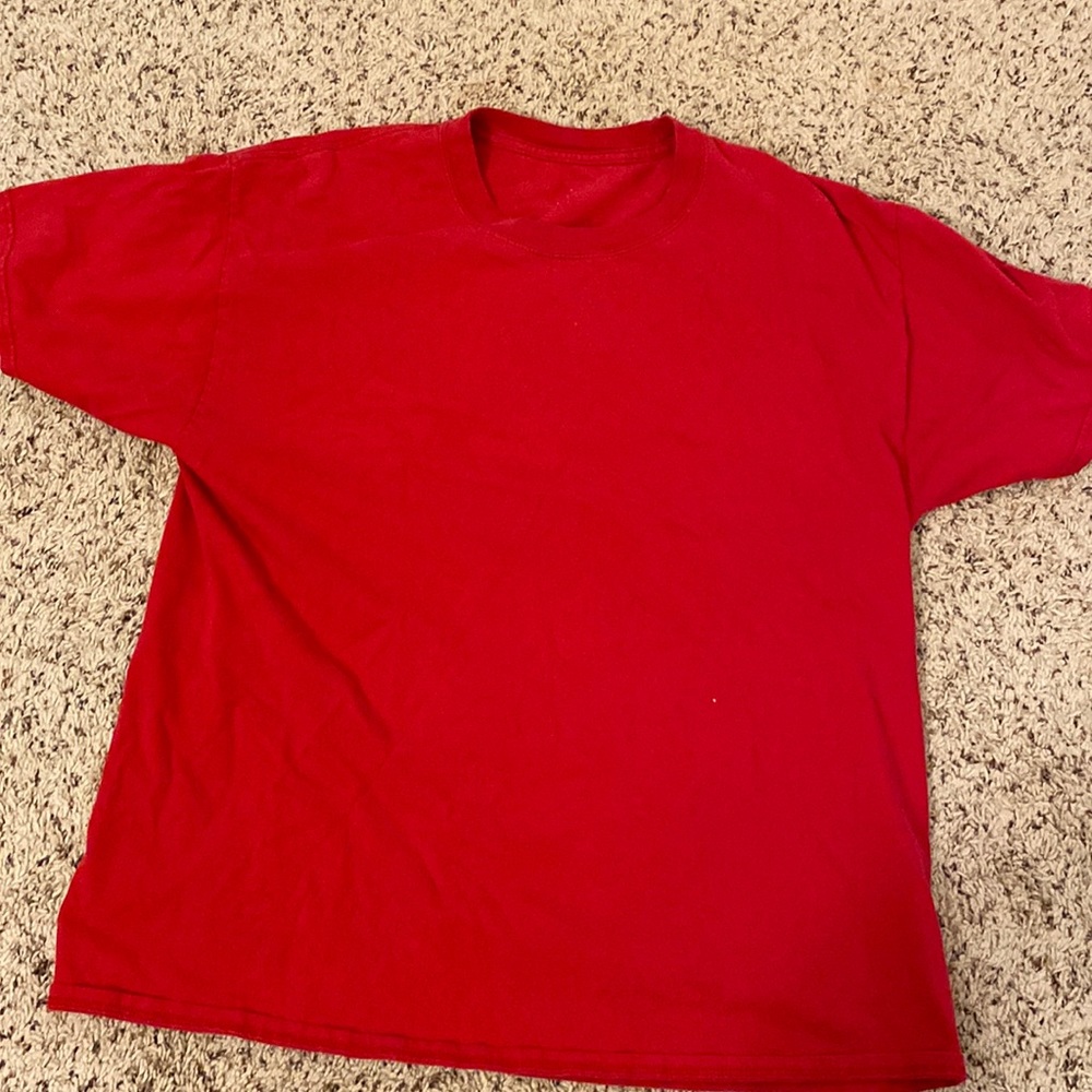 Champion plain red t shirt medium